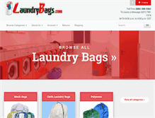 Tablet Screenshot of laundrybags.com
